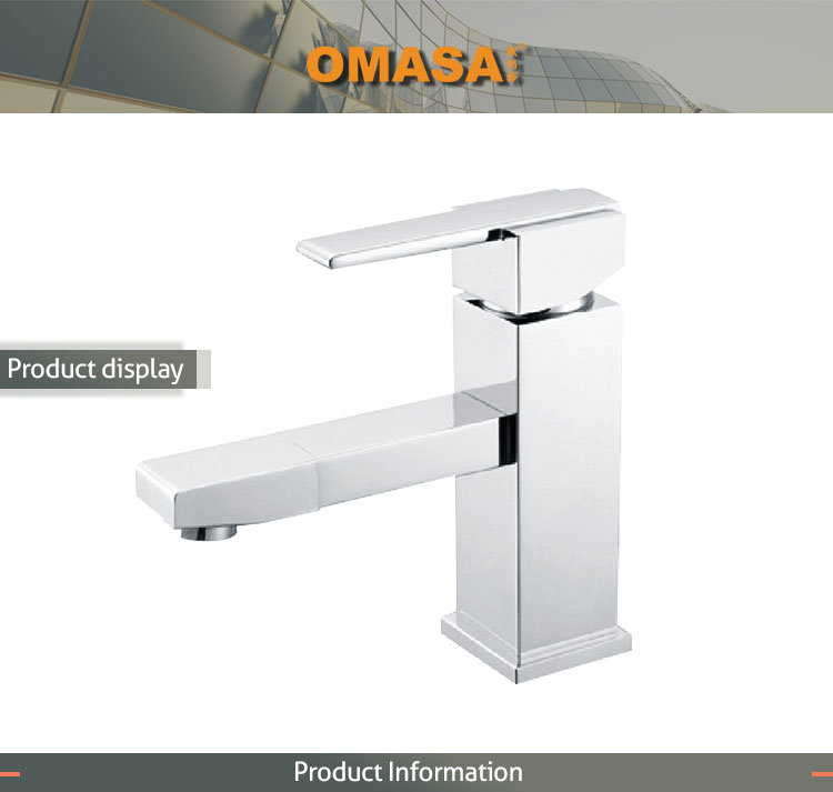 Long Water Outlet Wash Basin Faucet Mirror Chrome Plated 030