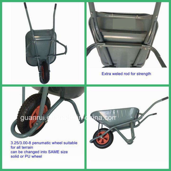 3 in 1 Southeast Asia Wheelbarrow Steel Wheel Barrow