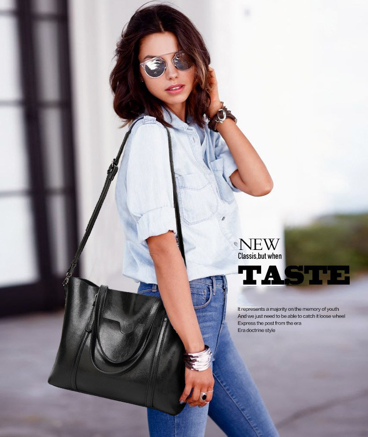 Guangzhou Factory Stocks and Without Any MOQ 2018 New PU Leather Fashion Designer Women Female Fashionable Tote Ladies Handbag
