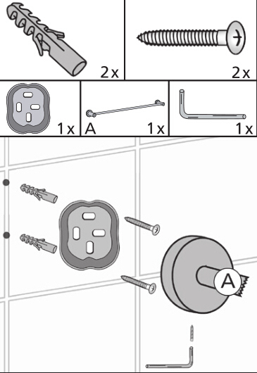 Stainless Steel 304 Wall Mounted Single Towel Bar