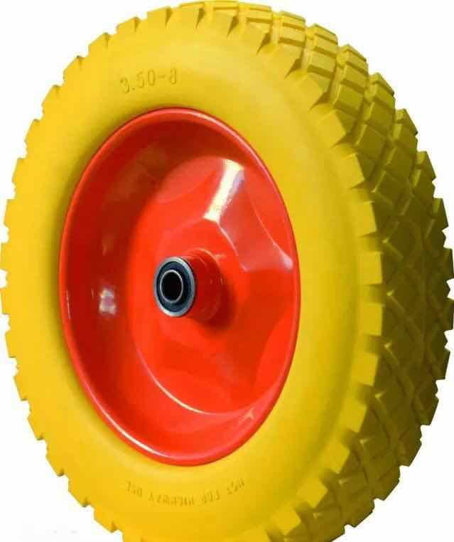 Flat Free PU Foam Wheel 3.50-4