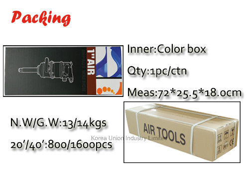 1 Inch Truck Tire Repair Air Impact Tool Ui-1204