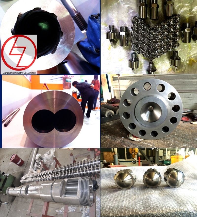 Plastic Conical Twin Screw and Barrel for Pipe Extruder Machine