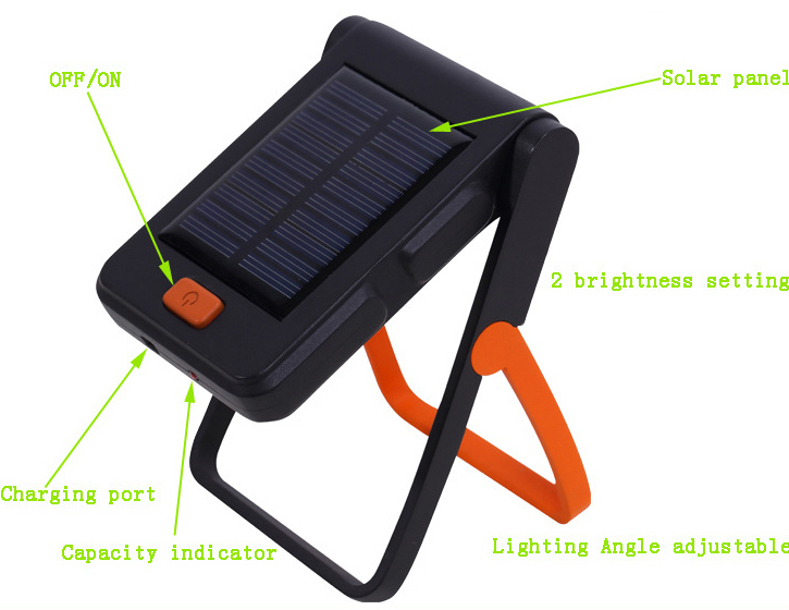Portable Solar LED Rechargeable Reading Table Lamp