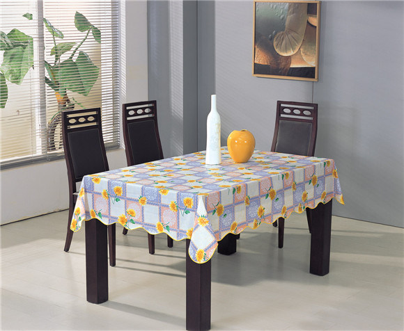 Nonwoven Technics and PVC Material Printed Pattern Tablecloth with Backing