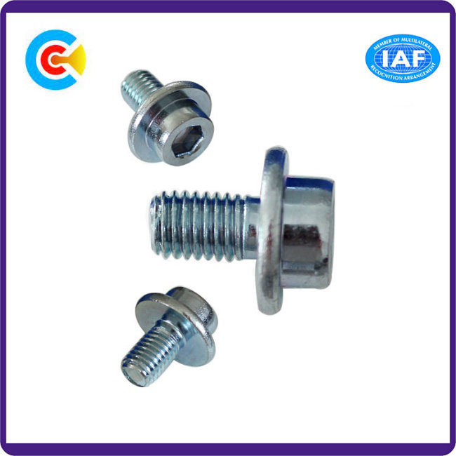 DIN/ANSI/BS/JIS Carbon-Steel/Stainless-Steel Fillister/4.8/8.8/10.9 Galvanized Hexagon Socket Screw for Machinery/Industry