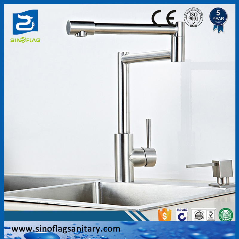 Modern Stainless Steel Folding Kitchen Tap Water Faucet