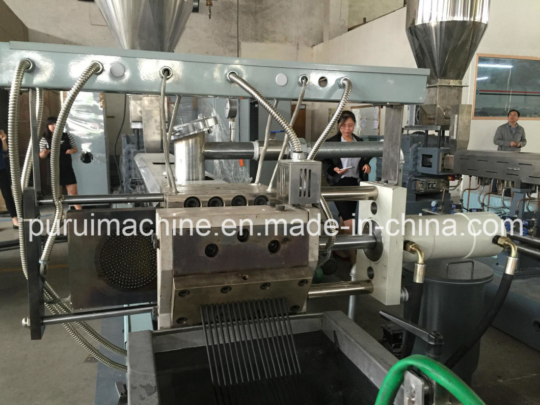 Tssk-75 Compounding Twin Screw Plastic Extruder for CaCO3 Compounding