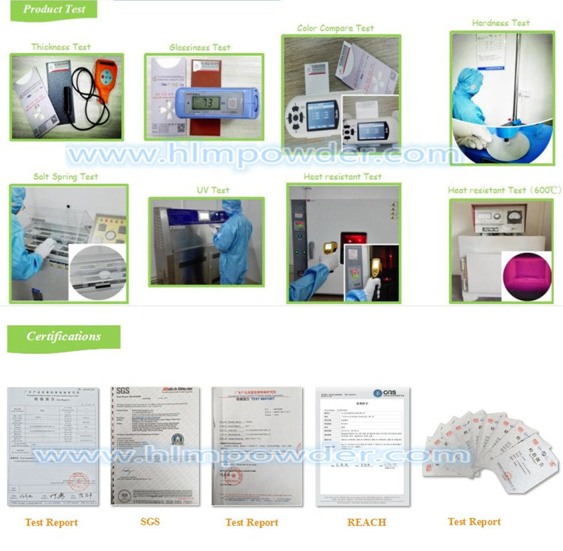 Silicon Based Heat Resistant Powder Coating with RoHS Standard for Cast Iron Oven