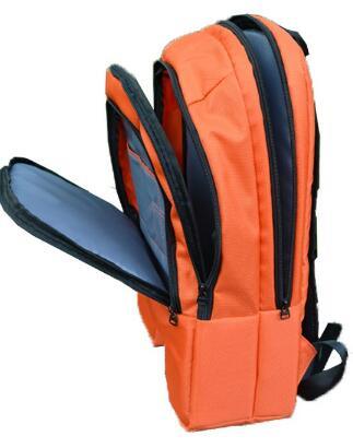 Leisure Men Women Orange Rucksack Laptop Backpack