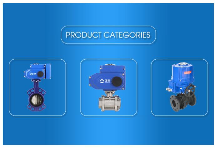 Qt Motorized Actuator 90 Degree Angle Electric Butterfly Valve