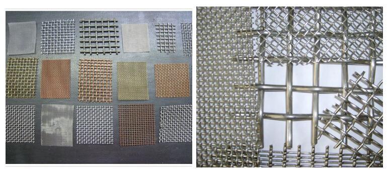 Square Hole Galvanized Crimped Wire Mesh in China Factory.