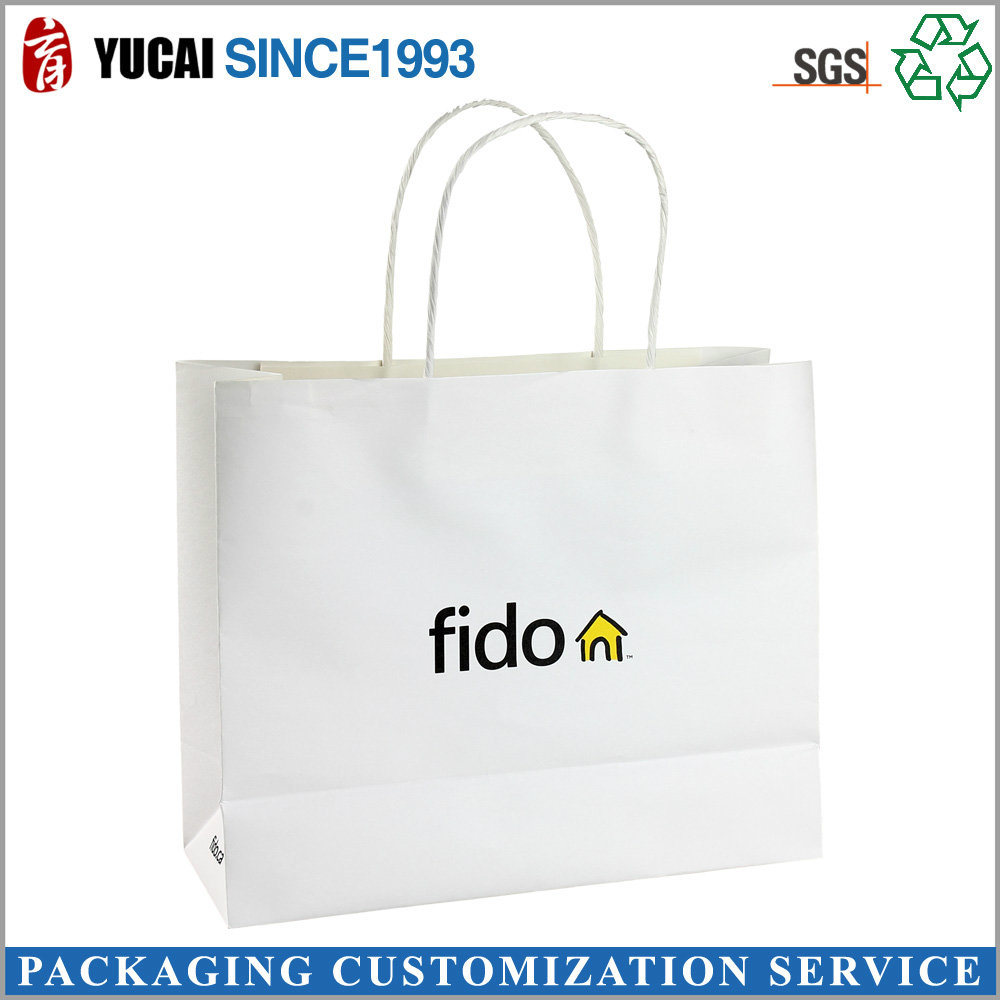 High Quality Printed Paper Shopping Bag with Twisted Handle