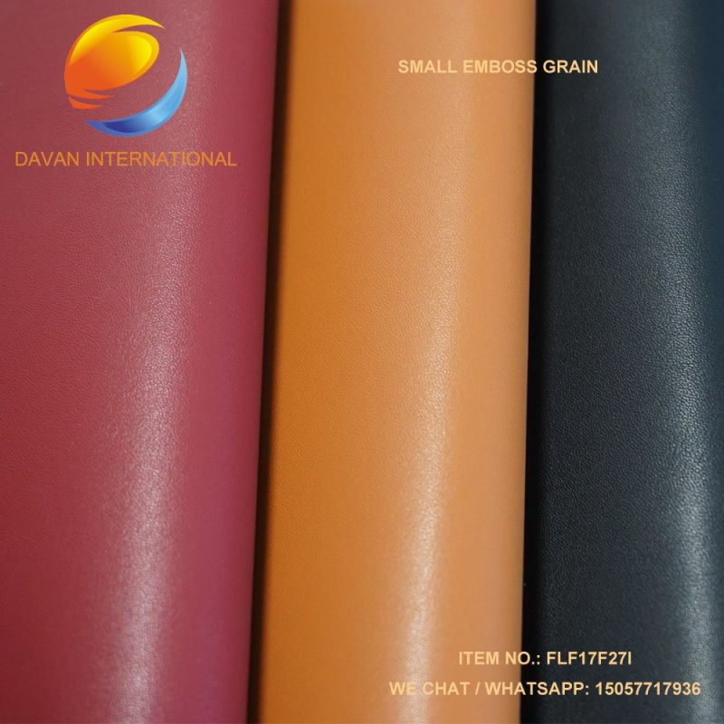 Artificial Leather in Emboss Polish Surface for Shoes Bags Furniture