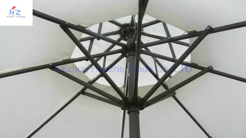 10ft (3m) Double Roof Round Umbrella Crank Umbrella with Tilt Outdoor Parasol Garden Umbrella Patio Umbrella