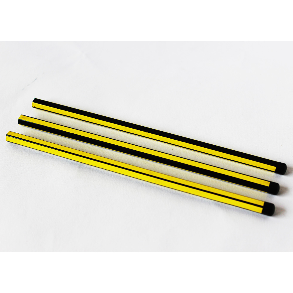 Black/Yellow Stripe Painting Blacklead Hb Pencils with DIP End