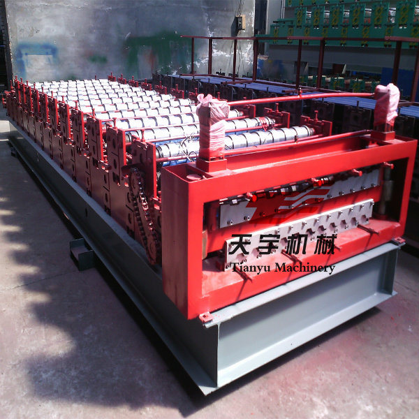 Double Deck Layer Roofing Tile Sheet Roll Forming Machine