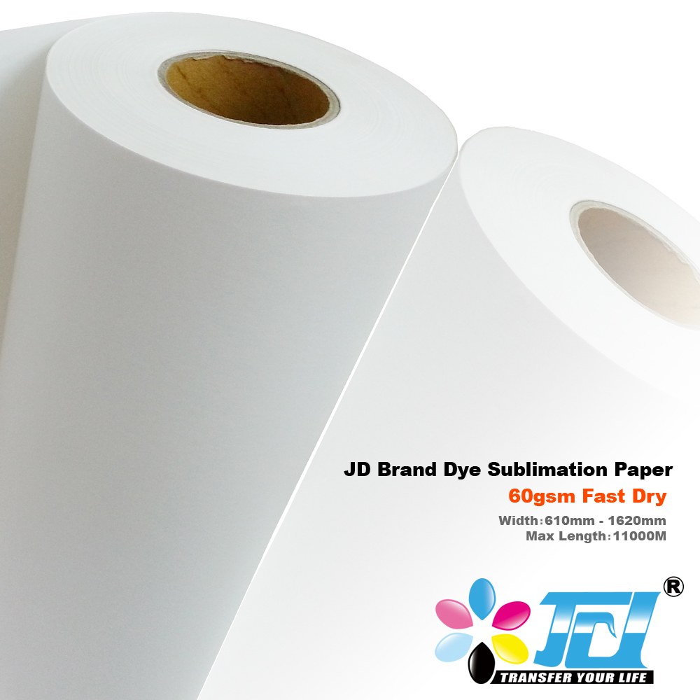 60GSM Fast Dry Dye Sublimation Paper Rolls