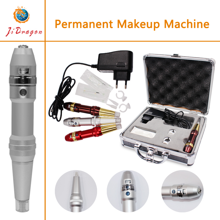 Permanent Makeup Machine with 7 Tyep Sizes 0.35*50mm Needles Eyebrow Tattoo Gun
