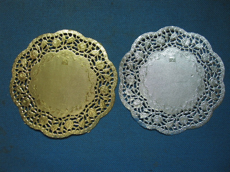 Golden and Siliver Color Doilies