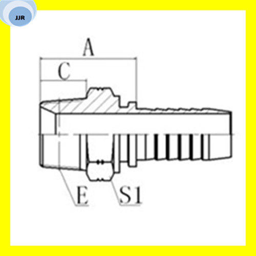 Bsp Male 60 Degree Cone Seat Hydraulic Hose Fittings