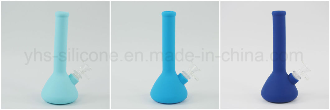 Stock Wholesales 7.5'' Beaker Printing Smoking Water Pipe Colors Glass Smoking Pipe