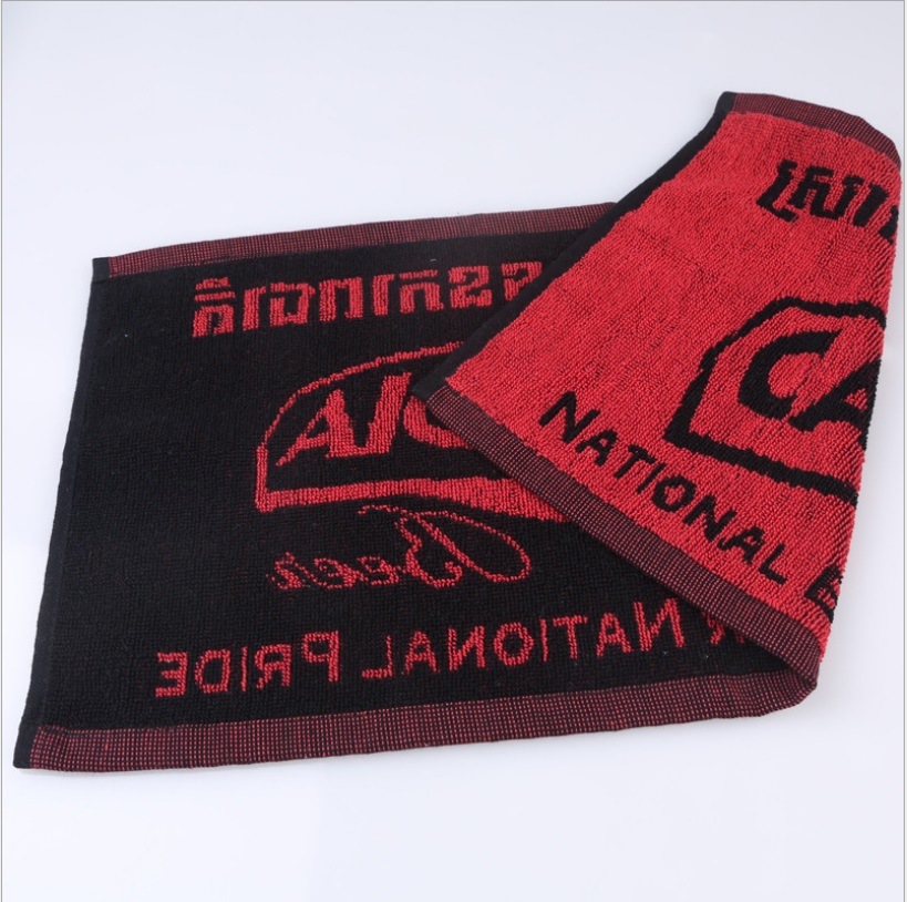 100% Cotton Yarn Dyed Jacquard Bar Towel advertising Towel for Gift