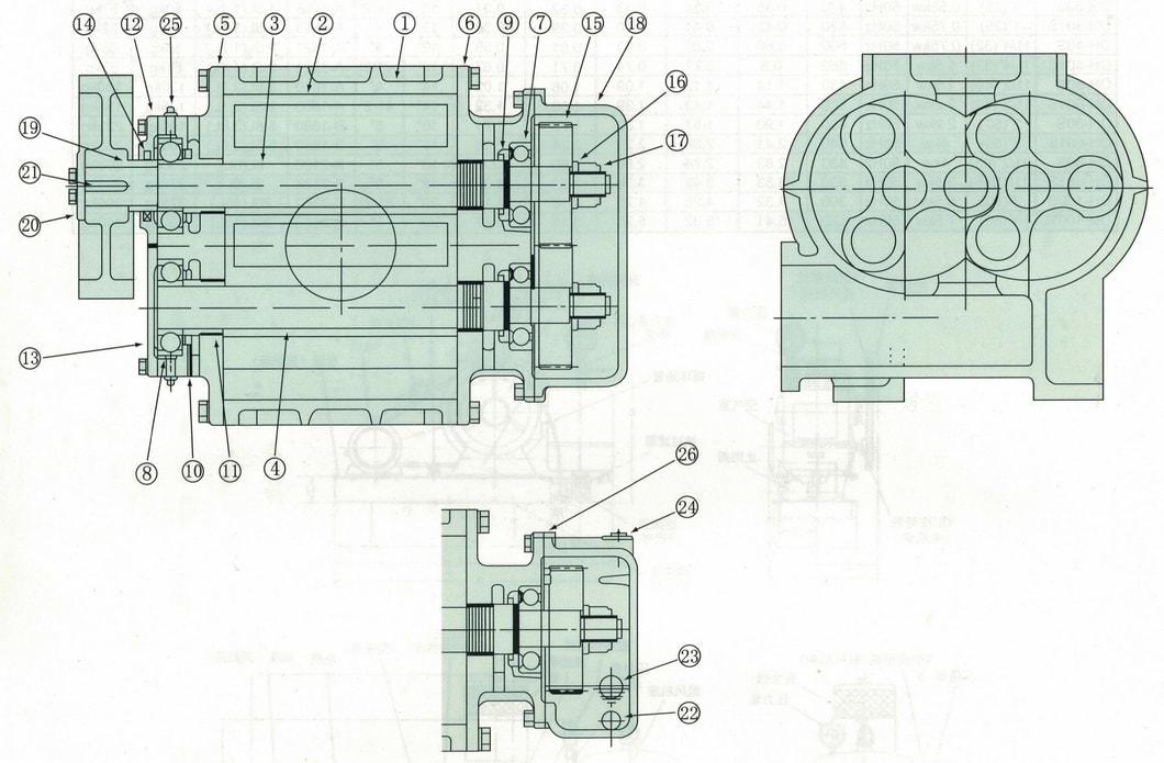 Dsr150V High Quality and High Rotary Speed Dry Type Vacuum Pump Roots Blower for He Iron and Steel Industry