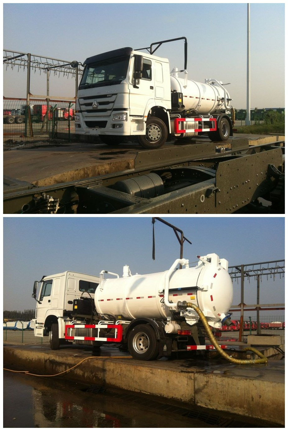 Sinotruk HOWO 4X2 Vacuum Fecal Suction Truck 12, 000L Sewage Suction Truck