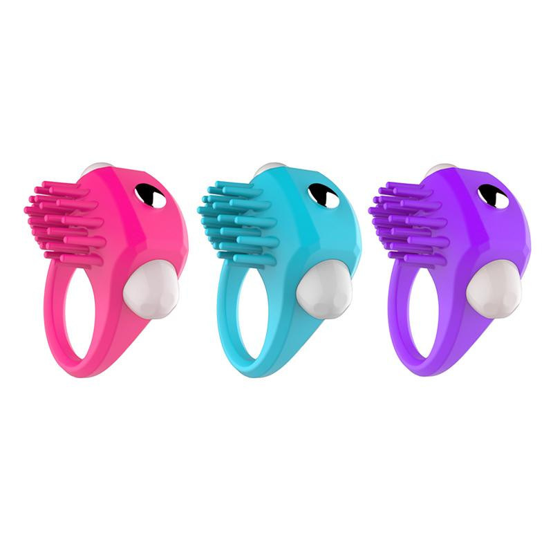 Soft Silicone Powerful Vibrating Cock Ring Adult Toy