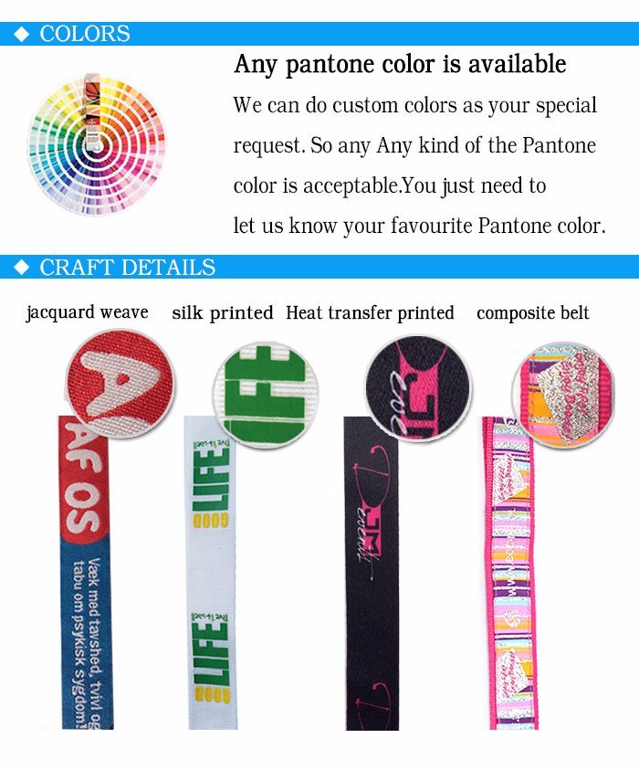 Sports Award Best Quality Medal Ribbon with Metal Hooks