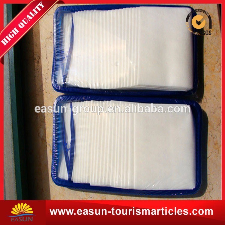 Disposable Hand Refreshing Wet Cotton Towel on Board