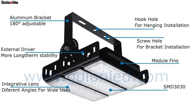 Outdoor IP65 Tennis Court 200W LED Projector Light