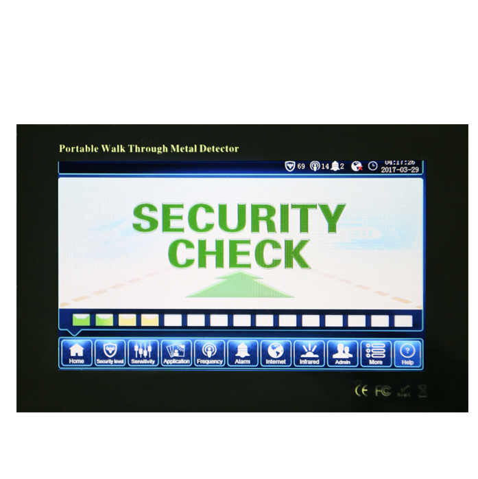 Multi Zones Portable Walk Through Gate Security Checking
