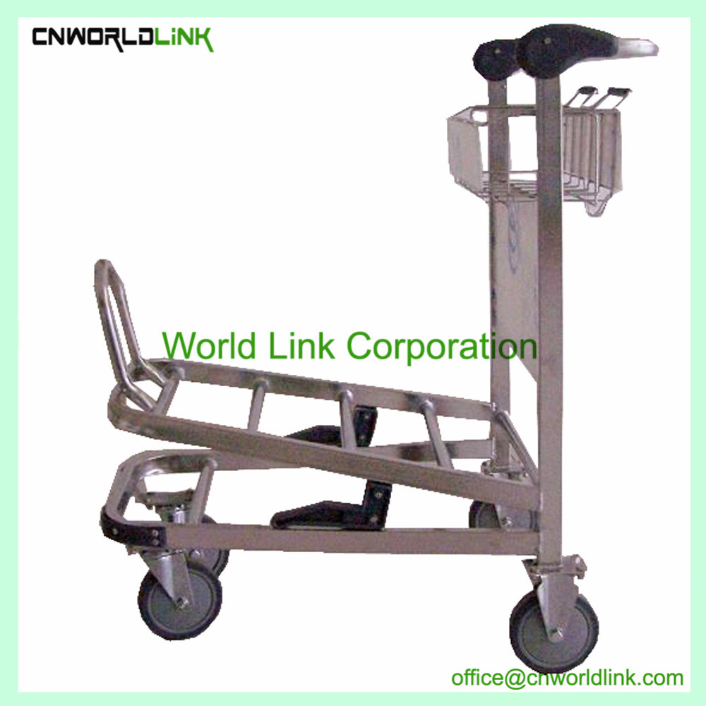 4 Wheel Passenger Baggage Cart Hand Trolley