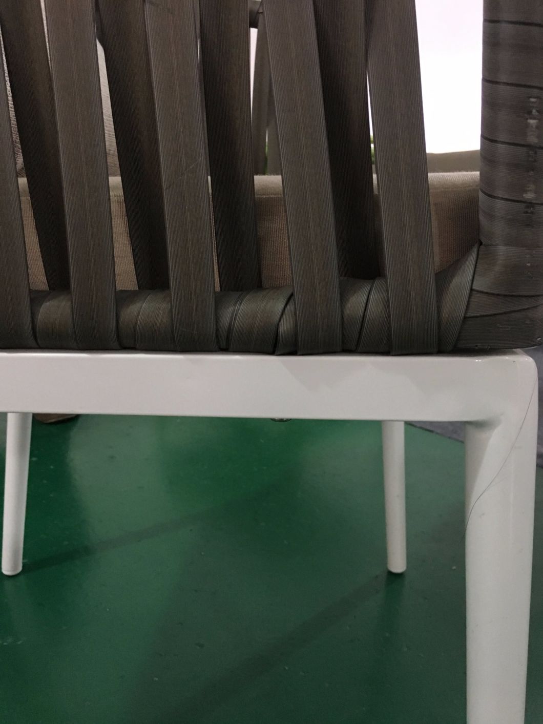 Aluminum Frame Belt Woven Chair and Tea Table Garden Outdoor Furniture (TG-6006)
