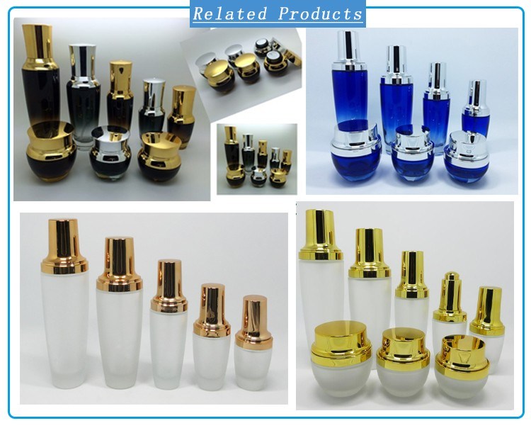 High Quality Perfume Cosmetic Clear Custom Colored Empty Glass Eye Cream Lotion Oil Press Dropper Bottles Wholesale 20ml 30ml