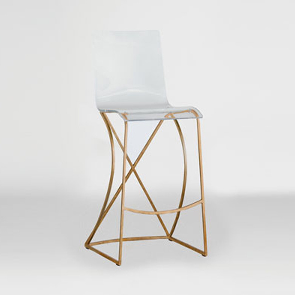 Clear Acrylic Modern Dining Chairs / Dining Room Chairs