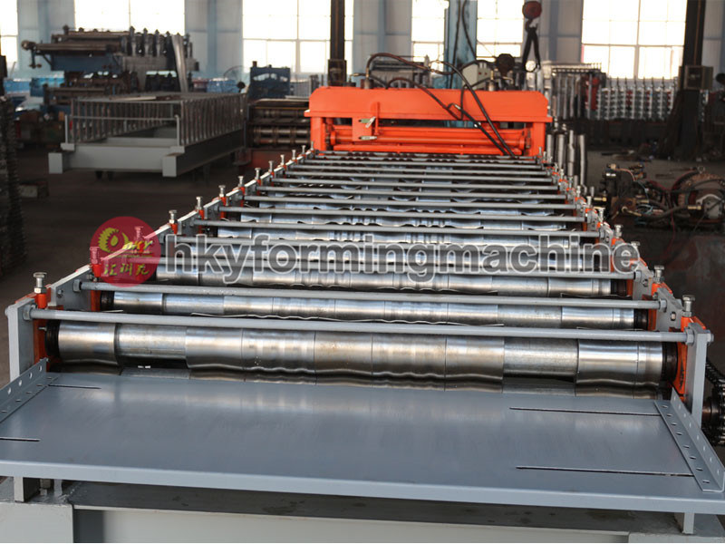 Colored Glazed Steel Roof Tile Roll Forming Machine Prices