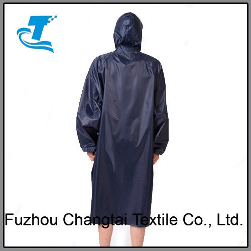 Men's Safety Rain Poncho with PVC Coating