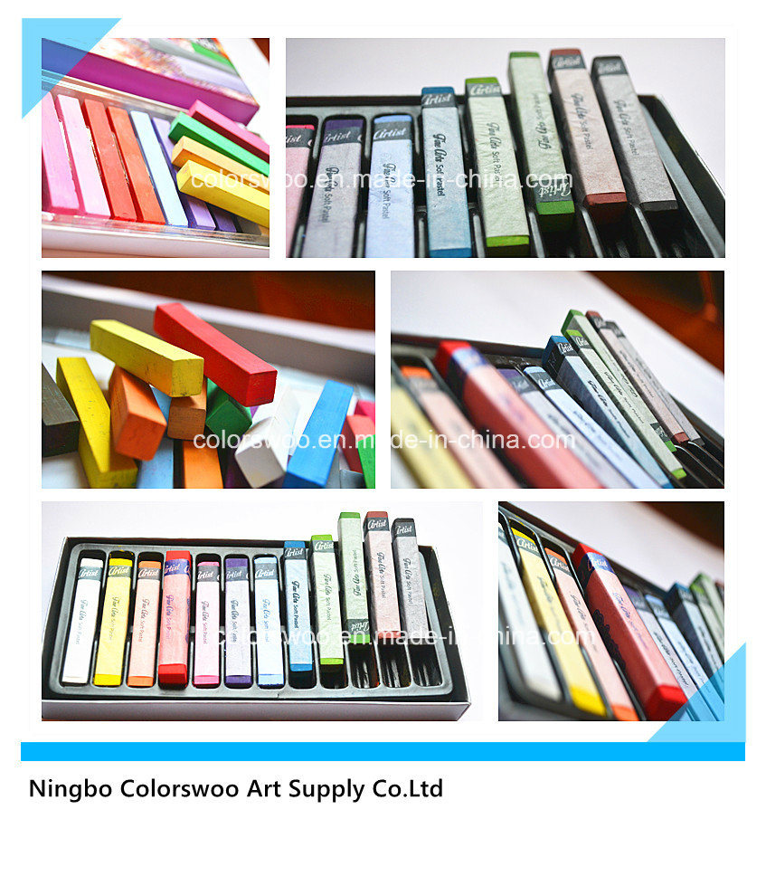 24PCS Soft Pastel and Hair Chalk in Blister Card