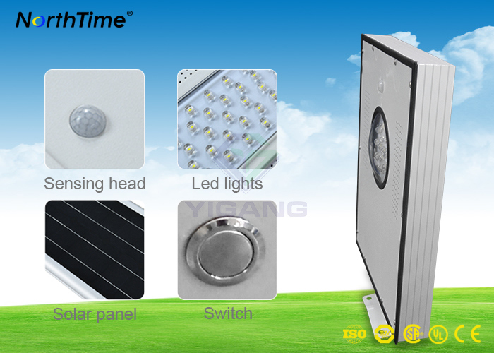 Smart APP Control IP65 Waterproof Solar Panel LED Street Light with 3 Working Model