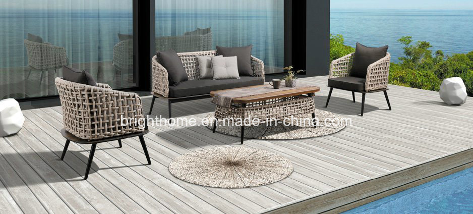 PE Rattan Weaving Outdoor Sofa Set