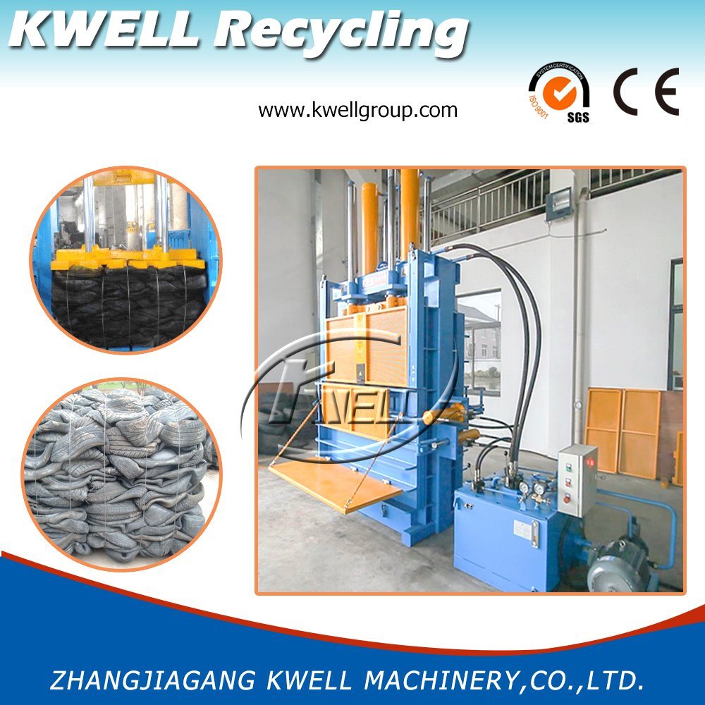 Automatic Hydraulic Press Baler, Baling Machine for Tire/Tyre