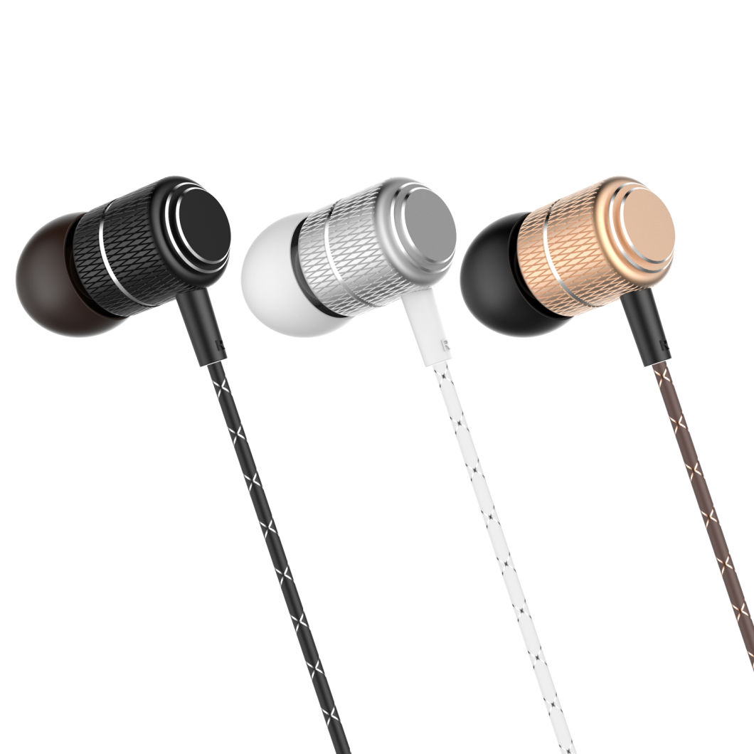 Tbz New Asia Stereo Original in-Ear Metal TPE Wire Earphone with Microphone