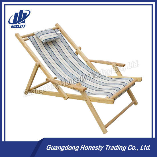 L111 Folding Beach Deck Chair with Armrest