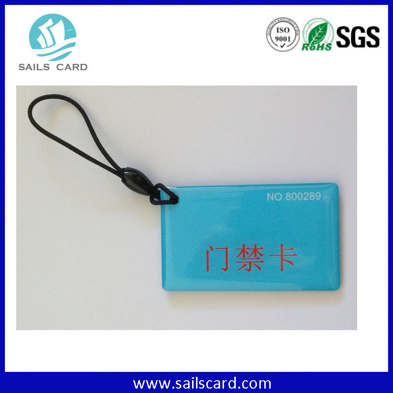 Waterproof RFID Keyfob with Lf/Hf Chips for Access Control