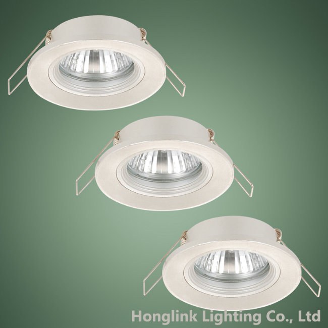 Aluminum Fixed Recessed Downlight Kitting for GU10 or MR16 Halogen/LED Bulb