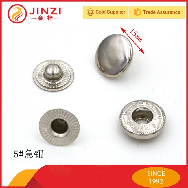 Decorative Shiny Zinc Alloy Metal Button