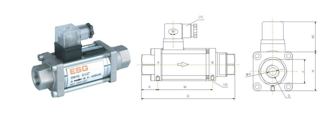 202 Series Stainless Steel Pneumatic Solenoid Shuttle Valve